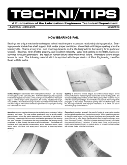 how bearings fail - Lubrication Engineers