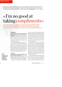 rm no good at taking compliments