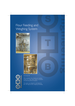 Flour Feeding and Weighing System