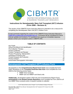 CIBMTR 2006 HCT Infusion Form_v2.4