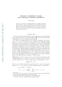 Explicit l1-efficient cycles