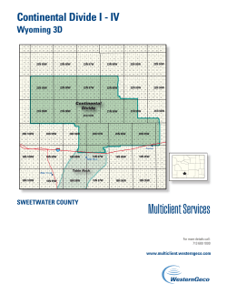 Multiclient Services - Multiclient Seismic Data Library, Schlumberger