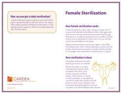 Female Sterilization