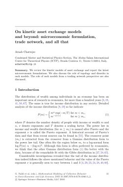 microeconomic formulation, trade network, and all that - Beck-Shop