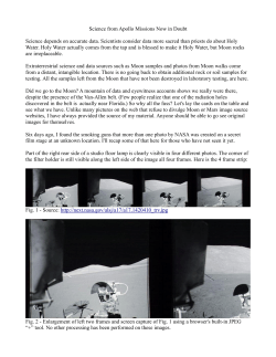 Science from Apollo Missions Now in Doubt Science