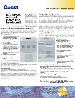Can SPAM without increasing headcount