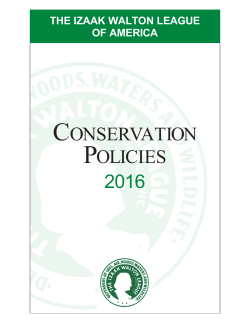 IWLA Conservation Policies Handbook