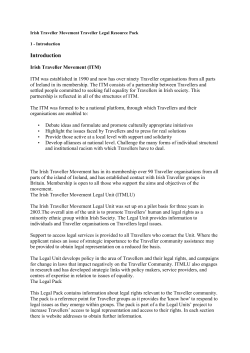 Irish Traveller Movement Traveller Legal
