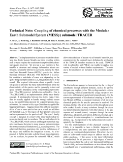 Technical Note: Coupling of chemical processes with the Modular