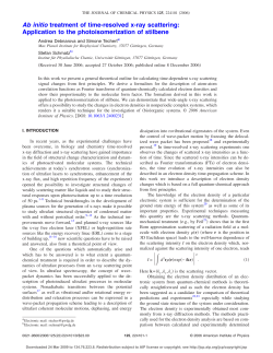 Ab initio treatment of time-resolved x