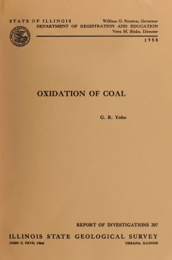 Oxidation of coal - IDEALS @ Illinois