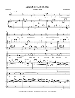 Seven Silly Little Songs