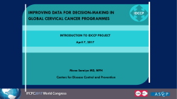 improving data for decision-making in global cervical