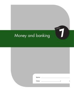 Money and banking