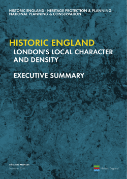 London`s local character and density