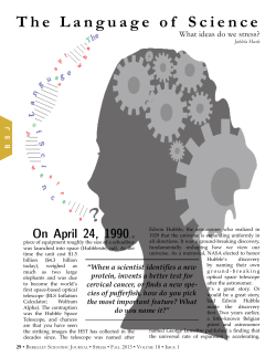The Language of Science - Berkeley Scientific Journal