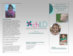 NEHI Pamphlet - chILD Foundation