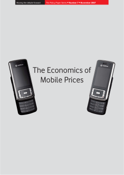 The economics of mobile prices