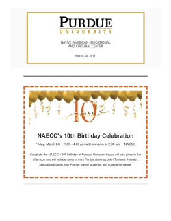 NAECC`s 10th Birthday Celebration