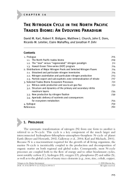 The Nitrogen Cycle in the North Pacific Trades Biome: An Evolving