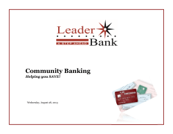 Community Banking