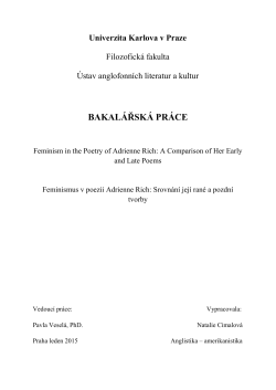 bakal&aacute;řsk&aacute; pr&aacute;ce - Univerzita Karlova