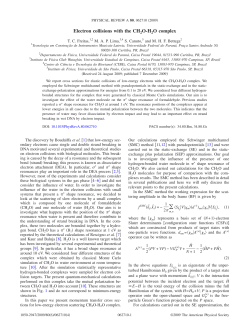 Electron collisions with the CH2O-H2O complex