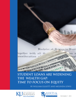student loans are widening the wealth gap: time to focus on equity