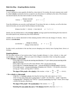 Graphing Motion Handout