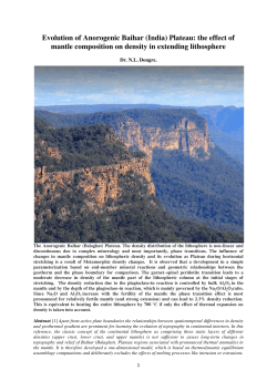 Evolution of Anorogenic Baihar (India) Plateau: the