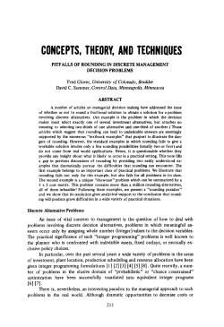 pitfalls of rounding in discrete management decision problems