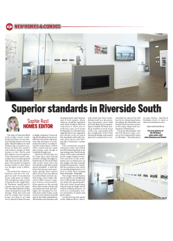 Superior standards in Riverside South