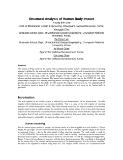Structural Analysis of Human Body Impact