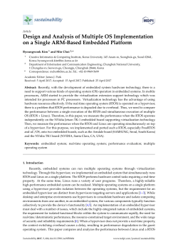 Design and Analysis of Multiple OS Implementation on a Single