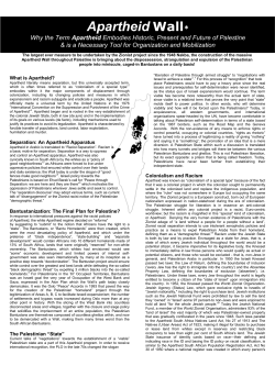 Apartheid Wall*