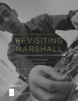 Revisiting Marshall: Private Sector Development in