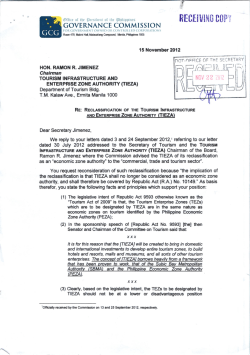 TIEZA - Governance Commission for GOCCs