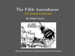 The Fifth Amendment