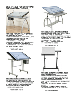 give a table for christmas!