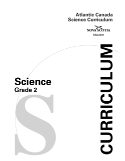 Curriculum Outcomes - NS Department of Education