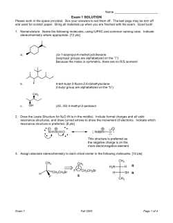 Exam 1 SOLUTION
