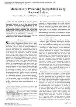 Monotonicity Preserving Interpolation using Rational Spline