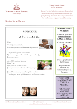 A Precious Mother - Trinity Catholic School