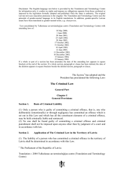 The Criminal Law - United Nations Information Centres