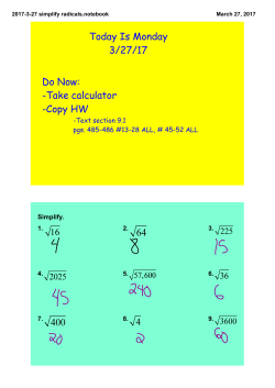 2017-3-27 simplify radicals.notebook