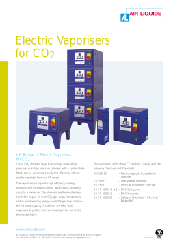Electric Vaporisers for CO2