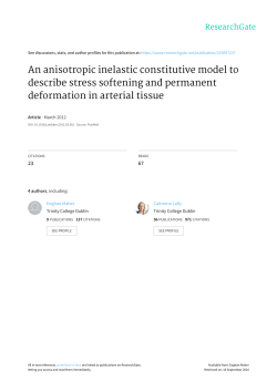 An anisotropic inelastic constitutive model to describe stress