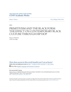 primitivism and the black form: the effect on contemporary black