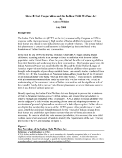 State-Tribal Cooperation and the Indian Child Welfare Act