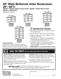 48" Wide McKenzie Alder Bookcases: 29"- 60"h